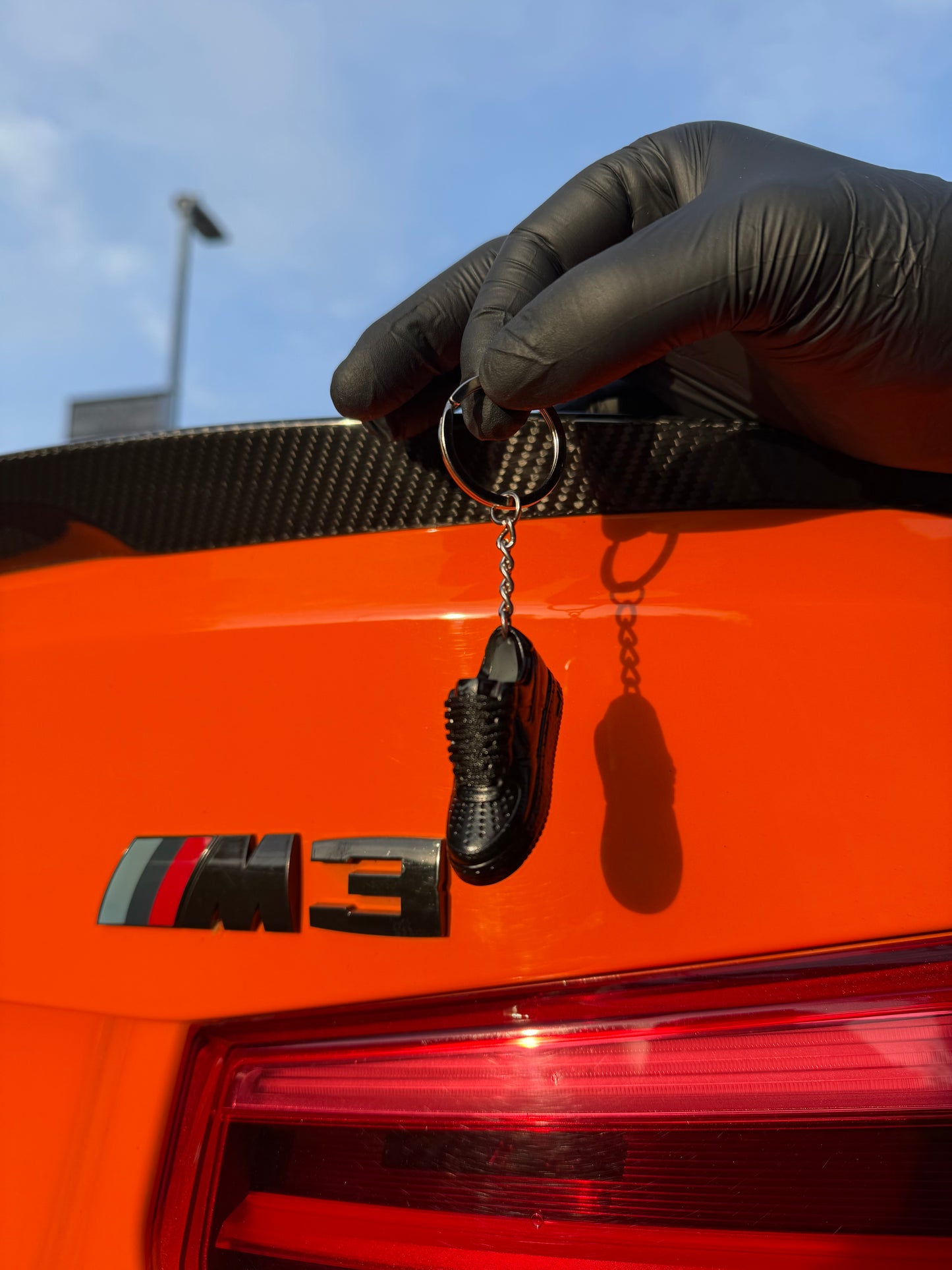 Mini AF1- Black Supreme KeyChain + FREE SHIPPING