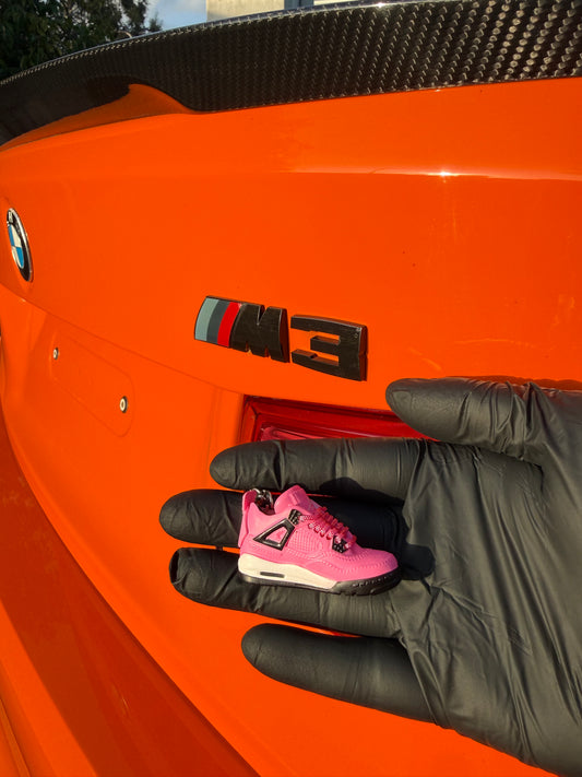 Mini AJ4 - Valentines Pink KeyChain + FREE SHIPPING