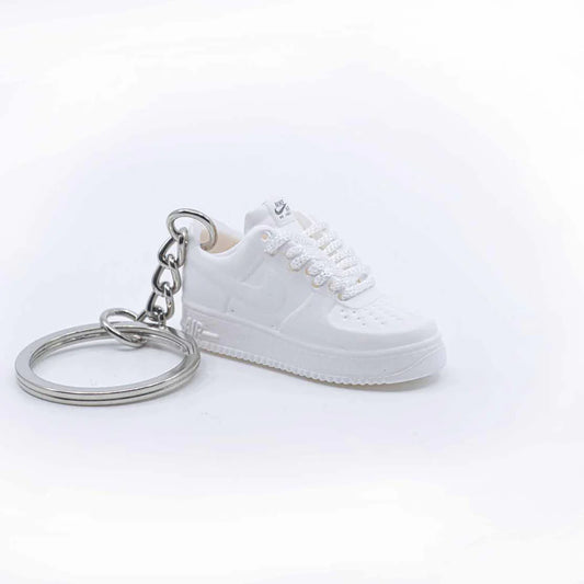 Mini Nike Air Force 1 Low White 3D Keychain + FREE SHIPPING